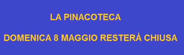 Chiusura domenica 8 maggio 2022